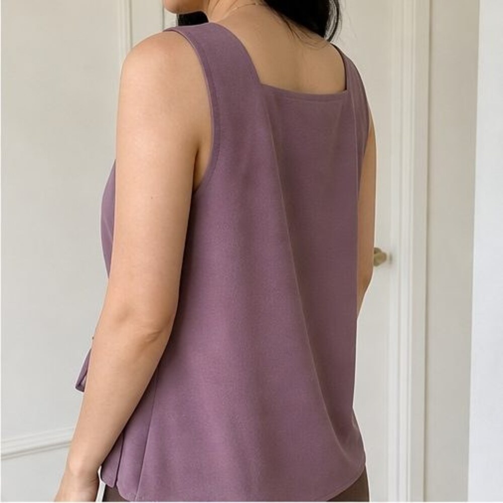 Mauve Ruffle Blouse - Picture 3 of 6